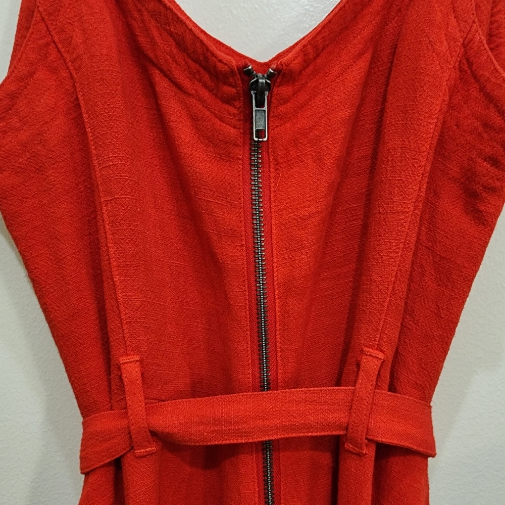 Universal Thread Linen Blend Red Shift Dress Belt… - image 4